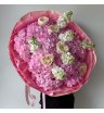 Гортензии с маттиолой и розами Шифон