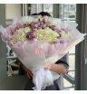 Микс белых Гортензий и Лавендер Бабблз  1