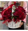 Алая корзинка миди  1