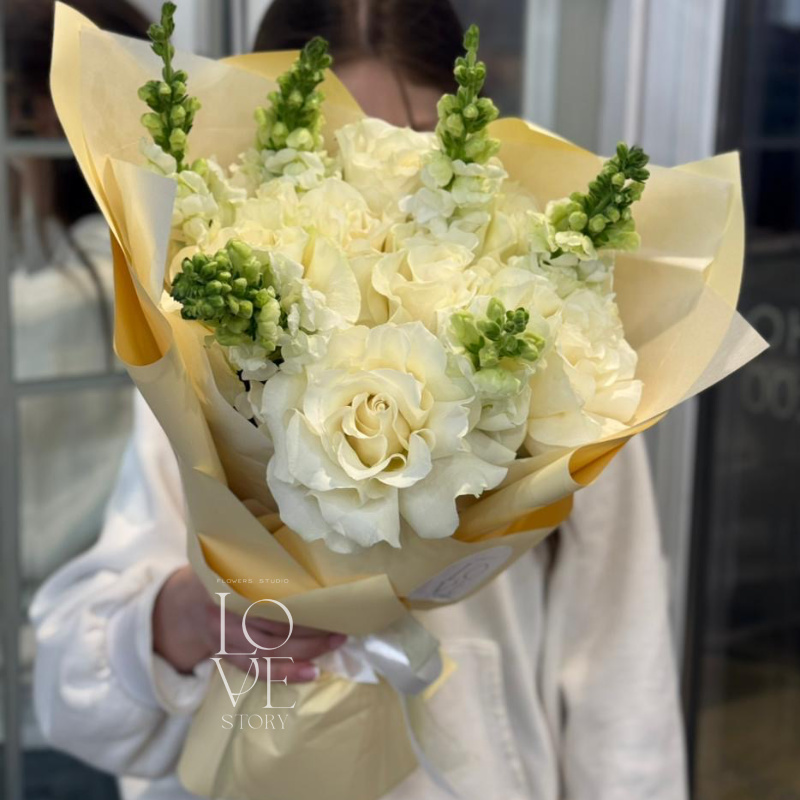 Бело зелёный микс 