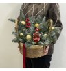 Корзинка Новый Год (красное золото) 