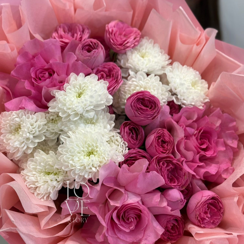 Ярко розовый микс с жизель 2