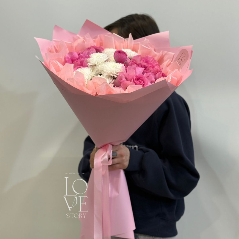 Ярко розовый микс с жизель 1