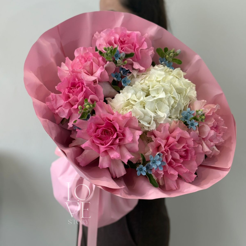 Роза Мандала, Гортензии и оксипеталум