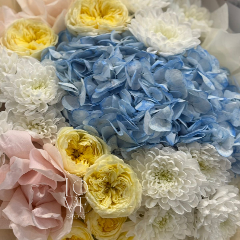 Микс с голубой гортензией 2 2