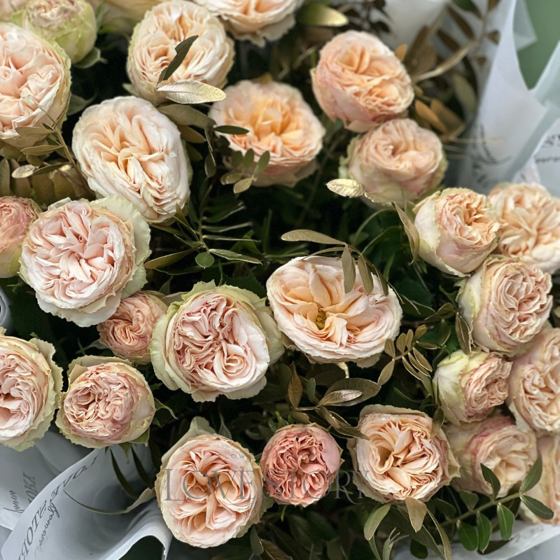 Пионовидные розочки🧡 1